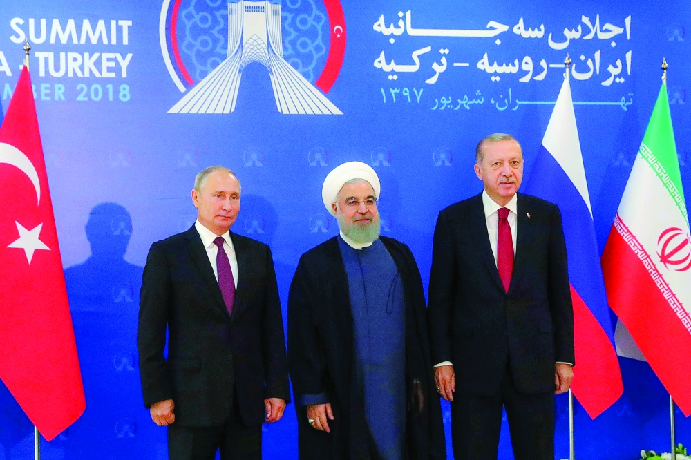 بوتين وروحاني يحسمان السير بمعركة إدلب... وأردوغان يطلب ضمانات لما بعدها