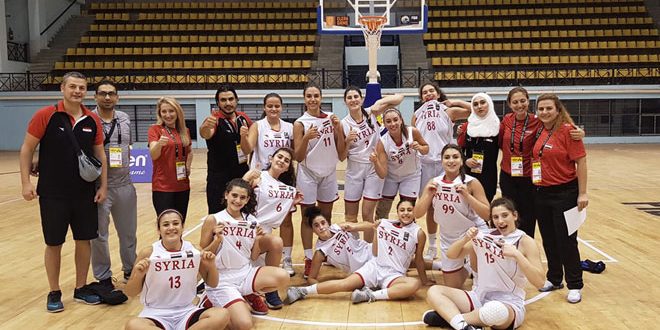 منتخب سورية بكرة السلة للشابات يفوز على هونغ كونغ