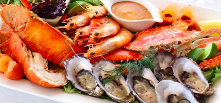أحماض أوميغا 3 في المأكولات البحرية لصحة جيدة في الشيخوخة