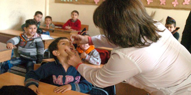 ‏انطلاق حملة اللقاح المدرسي في حمص