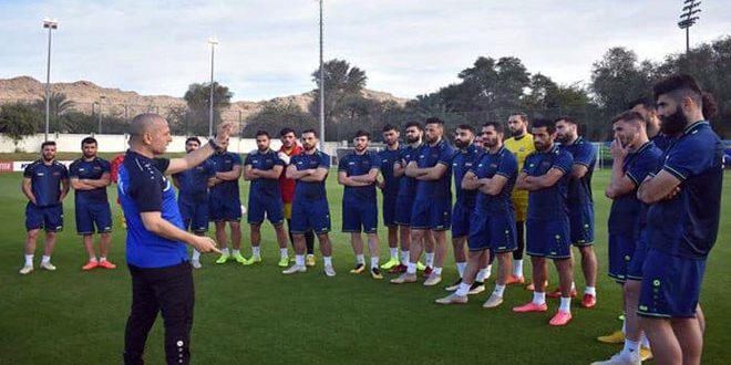 منتخب سورية لكرة القدم يواصل تدريباته للقاء نظيره الأسترالي في نهائيات آسيا