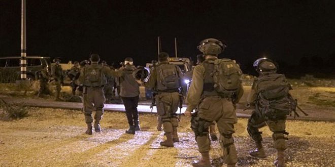 قوات الاحتلال الإسرائيلي تعتقل 19 فلسطينياً بالضفة الغربية