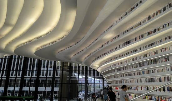 مكتبة تيانجين.... الثقافة والعمارة