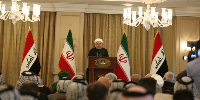 روحاني: الولايات المتحدة والغرب لم يؤديا أي دور في دحر الإرهاب