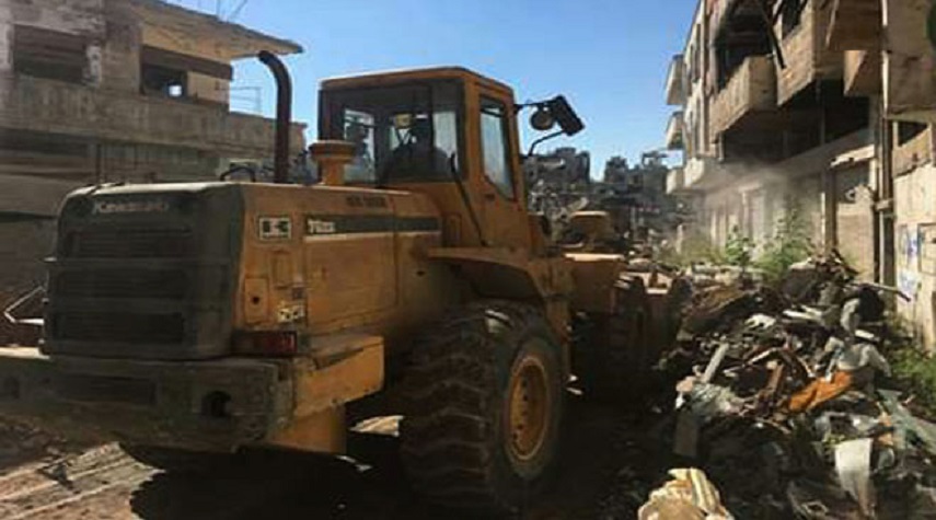 مبادرة أهلية لتنظيف وترحيل الأنقاض في حي القرابيص بحمص