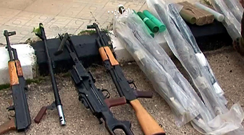 العثور على أسلحة وذخيرة وأدوية إسرائيلية الصنع في سوريا