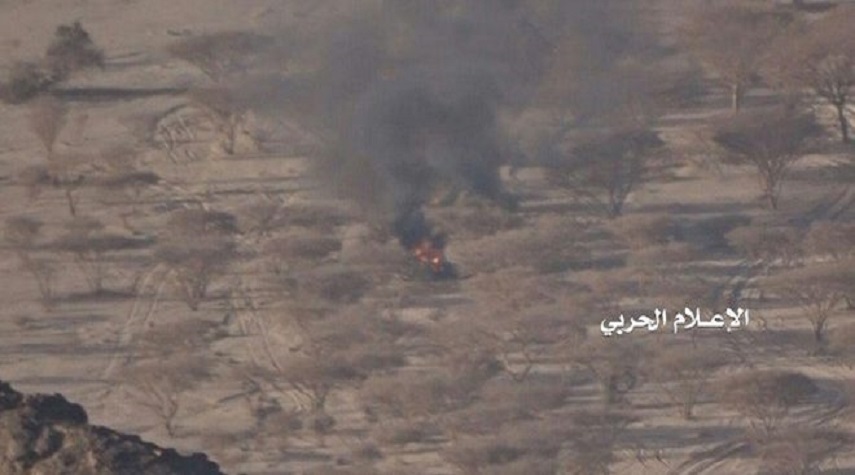 مقتل وإصابة عدد من مرتزقة العدوان السعودي بصاروخ الجيش اليمني