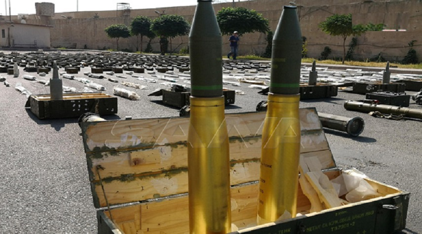 أسلحة وذخائر من مخلفات الإرهابيين في المنطقة الجنوبية