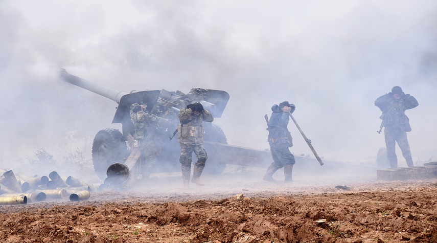 الجيش يدمر تحصينات الإرهابيين في ريف إدلب