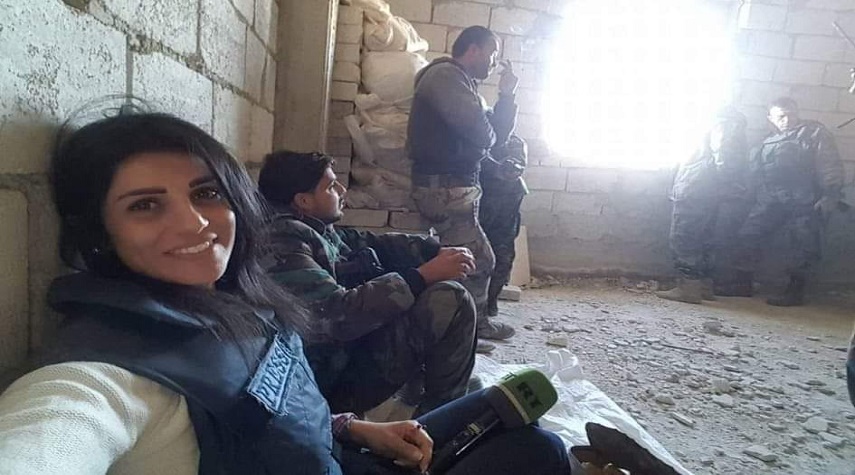 إصابة مراسلة RT في سورية فاء شبروني
