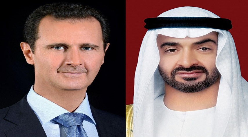 اتصال هاتفي بين الرئيس الأسد وولي عهد أبو ظبي