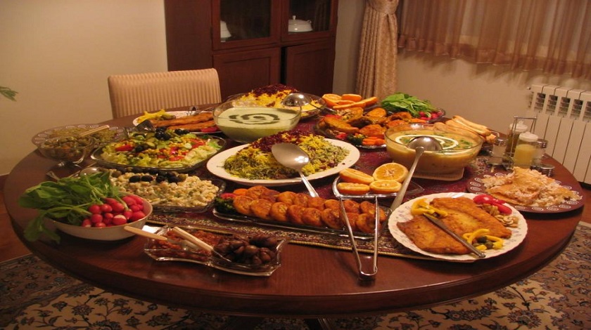 المطبخ الإيراني....زخرفة أخاذة