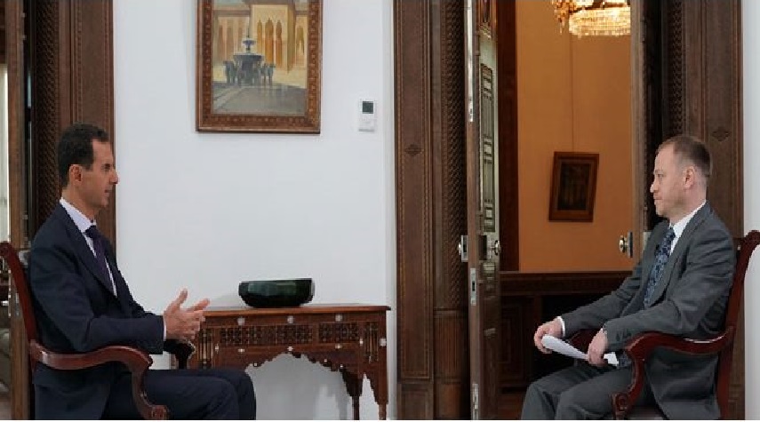 الرئيس الأسد: يمكن أن نقيم علاقات طبيعية مع “إسرائيل” فقط عندما نستعيد أرضنا