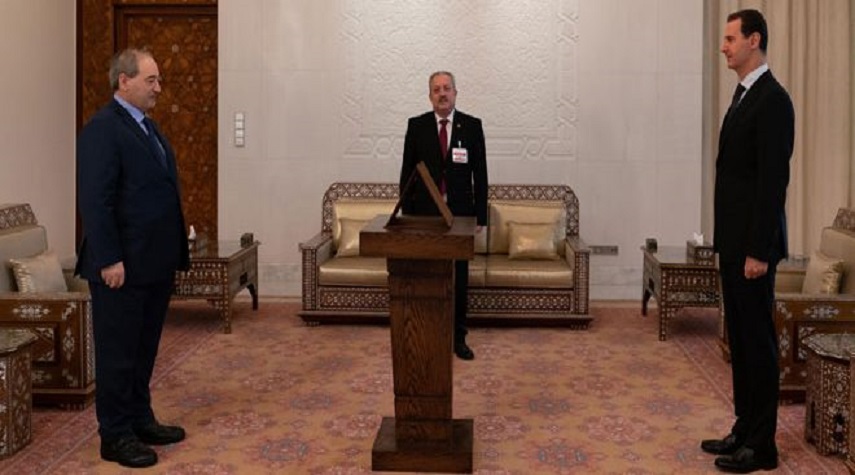 أمام الرئيس الأسد.. المقداد يؤدي اليمين الدستورية وزيراً للخارجية والمغتربين
