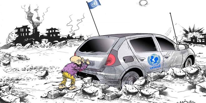 كاريكاتور سوري ينال الجائزة الخاصة في مسابقة السلام الدولية بإيطاليا