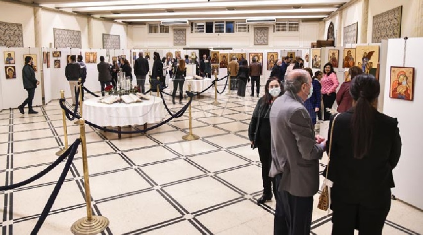 افتتاح معرض الأيقونة الثاني في قاعة الصليب المقدس بدمشق