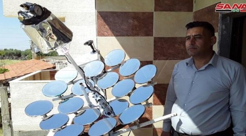 مخترع سوري يبتكر جهازاً لتكثيف أشعة الشمس