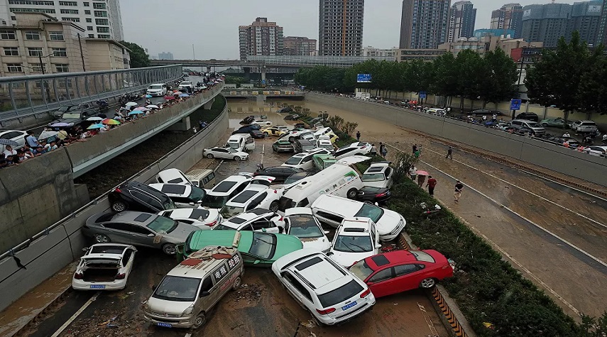 مدينة صينية مقلوبة رأسا على عقب بسبب الأمطار