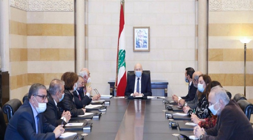 الرئاسة اللبنانية تعلن استقالة حكومة ميقاتي