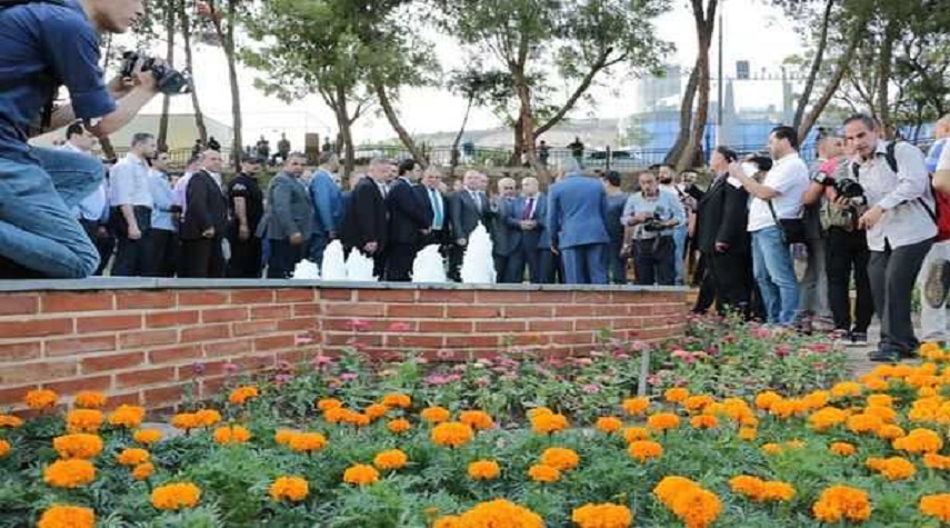 انطلاق فعاليات معرض الزهور الدولي في حديقة تشرين بدمشق