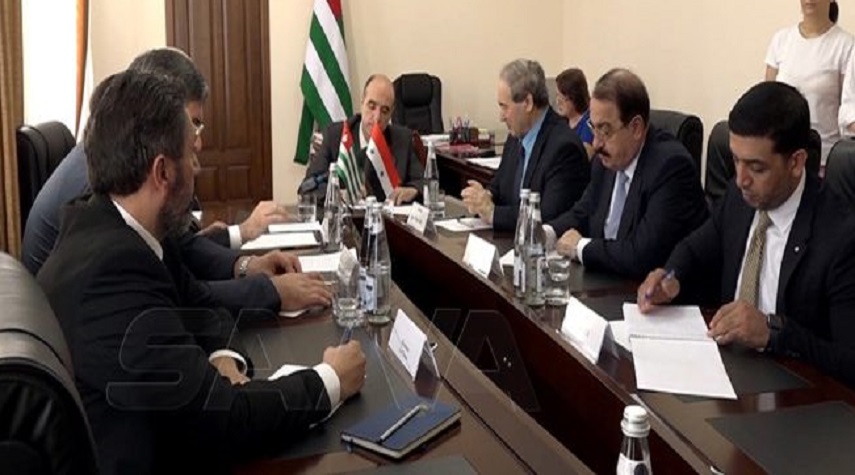 سورية وأبخازيا تبحثان تطوير العلاقات البرلمانية