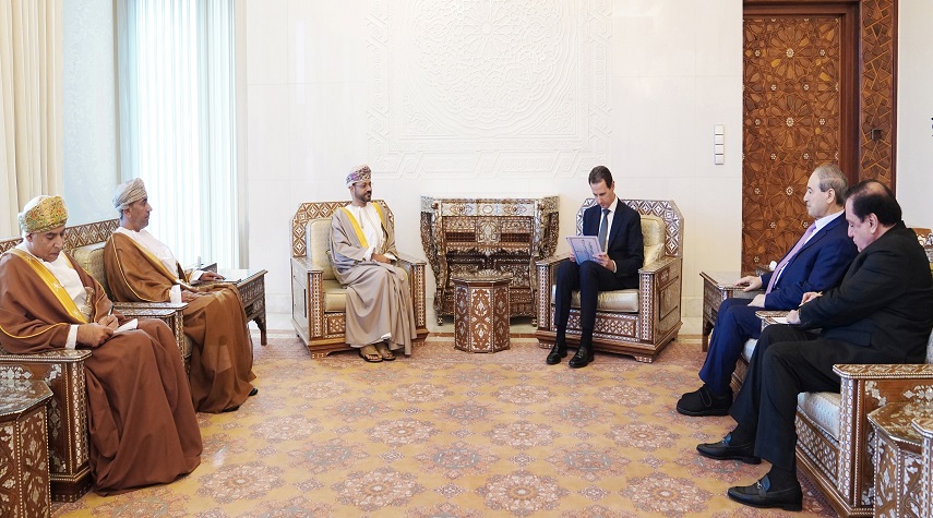 الرئيس الأسد يستقبل وزير خارجية سلطنة عُمان