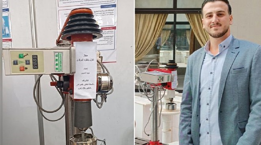 طالب هندسة في جامعة دمشق يصمم جهازاً لتكرير المخلفات البلاستيكية