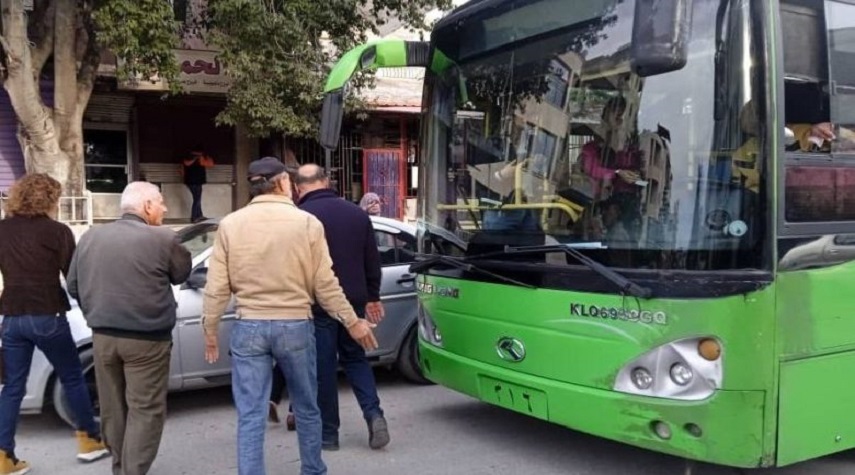 تطبيق الجباية الإلكترونية لباصات النقل الداخلي على خط القنيطرة _ دمشق