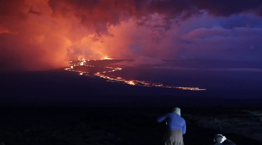 ثوران بركاني يخطف البصر في هاواي