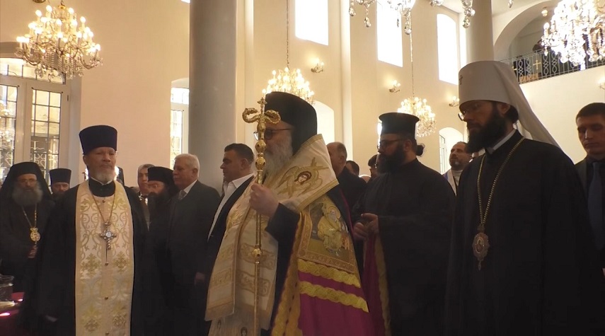 افتتاح كنيسة رقاد السيدة العذراء في الزبداني بعد ترميمها