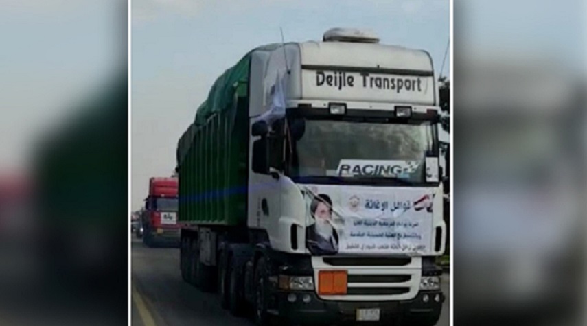 العتبة الحسينية في العراق ترسل قافلة مساعدات لإغاثة منكوبي الزلزال في سورية