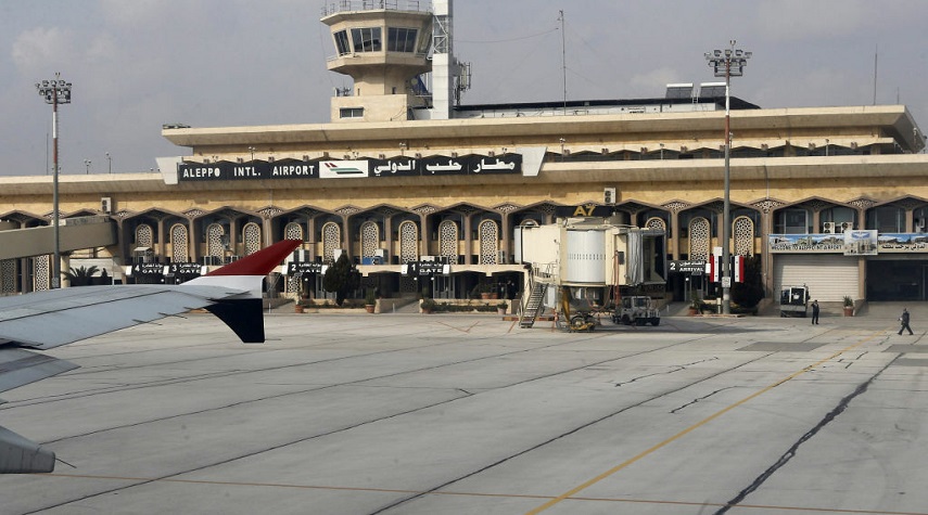 تحويل هبوط الطائرات المقررة عبر مطار حلب الدولي إلى مطاري دمشق واللاذقية 