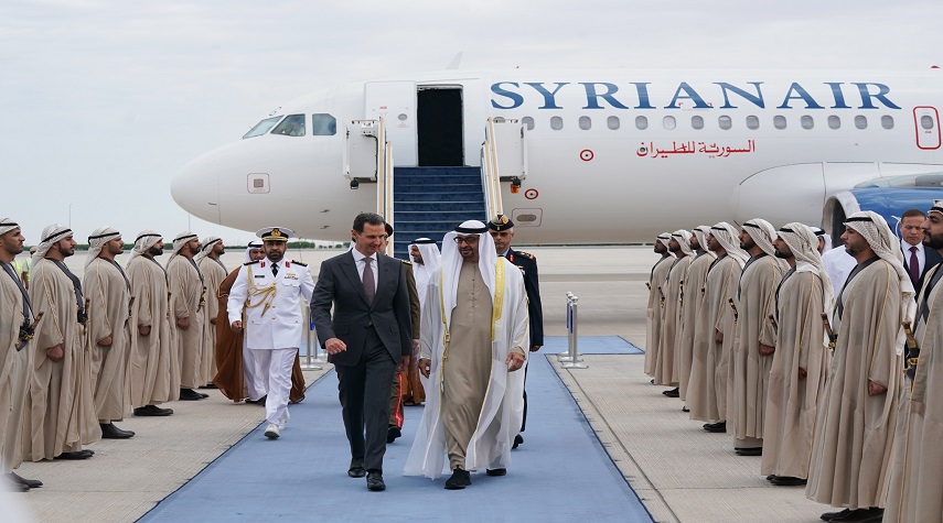 الرئيس الأسد يجري زيارة رسمية لدولة الإمارات ترافقه خلالها السيدة الأولى