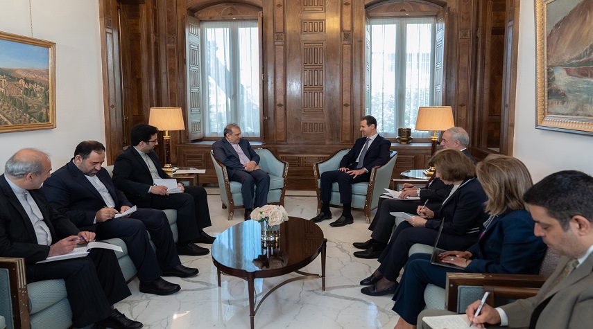 الرئيس الأسد يستقبل معاون وزير الخارجية الإيرانية للشؤون الخاصة