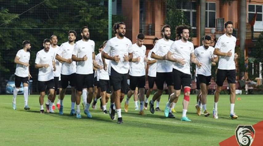 منتخب سورية الأول بكرة القدم يواصل تدريباته استعداداً للمباراة الودية مع فيتنام