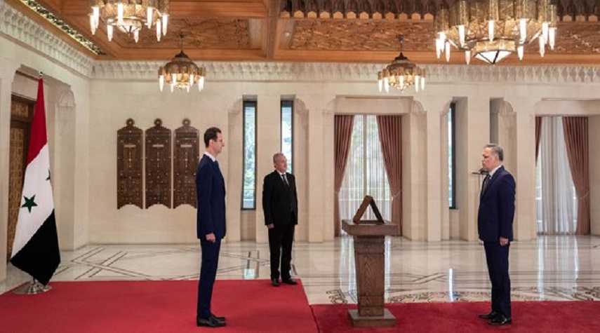 أمام الرئيس الأسد.. مارديني يؤدي اليمين الدستورية وزيراً للتربية