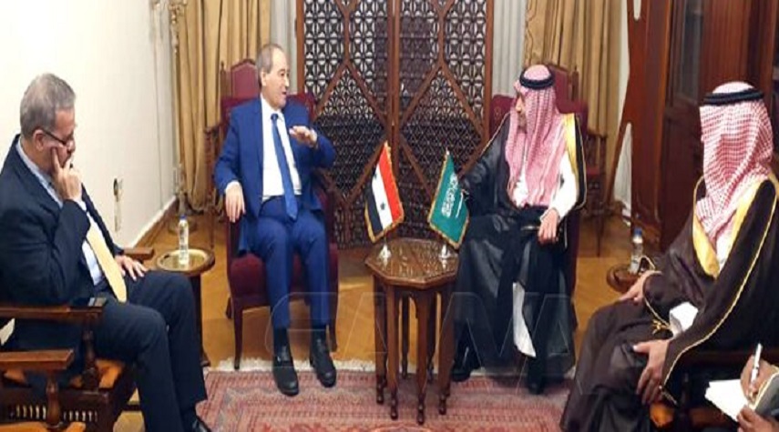 المقداد يبحث مع الصايغ والخريجي تعزيز العلاقات بين سورية والإمارات والسعودية