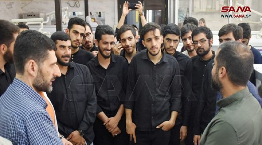 وفد طلابي إيراني يزور جامعة حماة