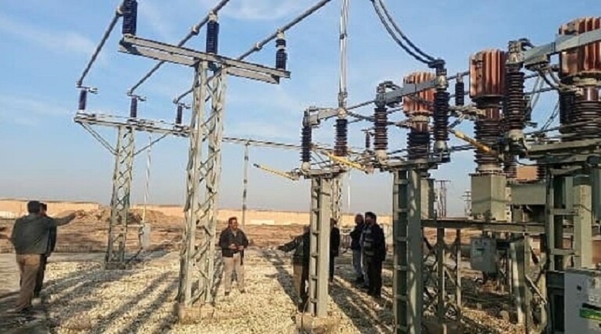 إعادة محطة تحويل كهرباء تل تمر إلى الخدمة بعد توقفها نتيجة اعتداءات الاحتلال التركي