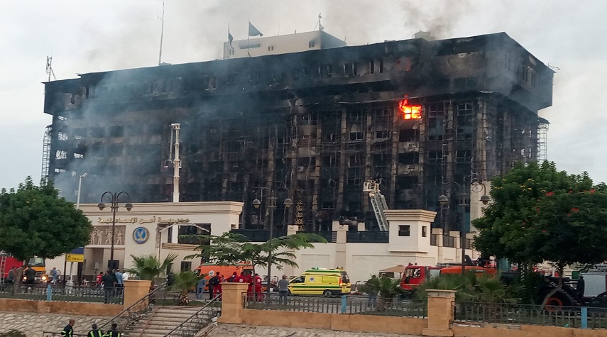 مصر.. إصابة 26 شخصاً جراء حريق في مديرية أمن الإسماعيلية