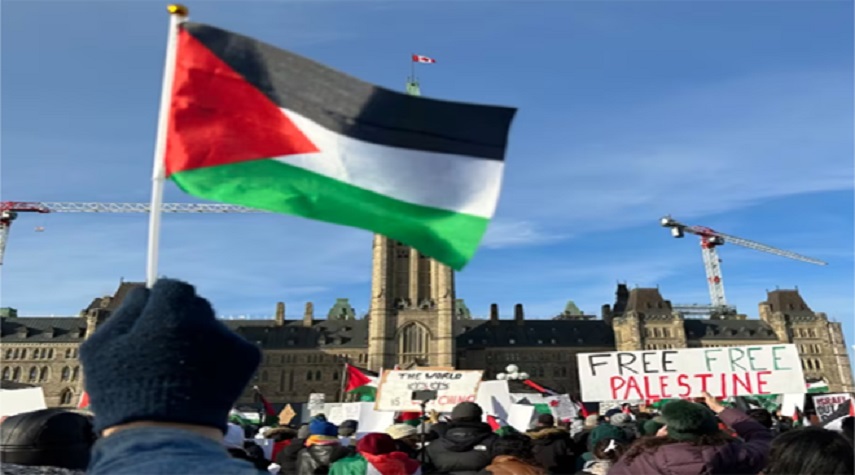 آلاف المتظاهرين في كندا يطالبون بوقف العدوان على غزة