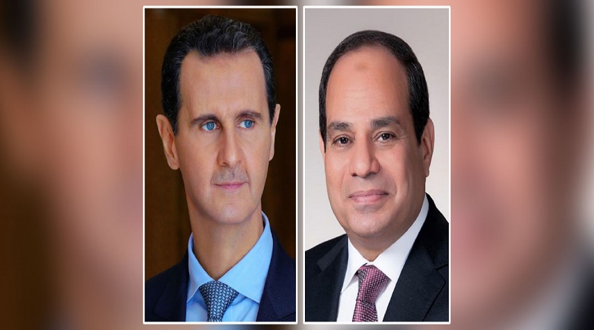 الرئيس الأسد ونظيره المصري يتبادلان التهاني بحلول شهر رمضان المبارك