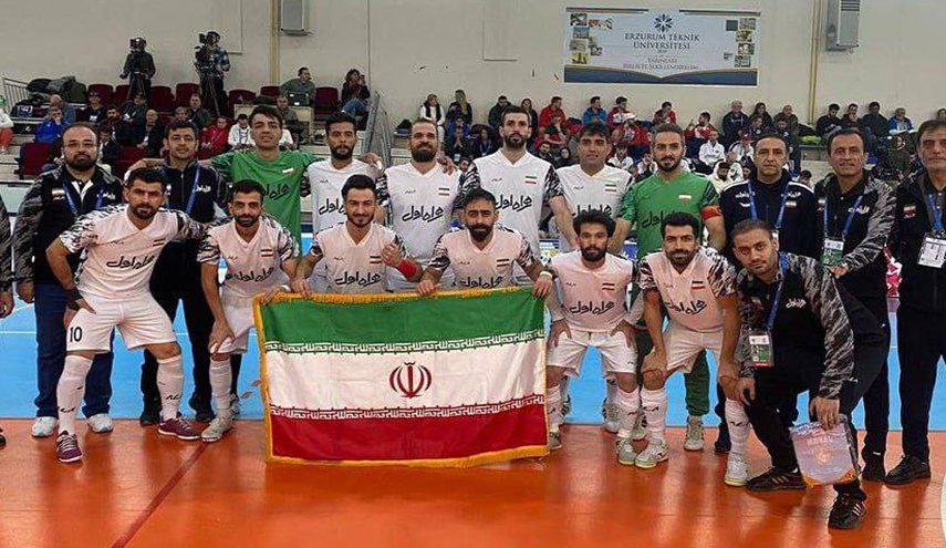 المنتخب الايراني لكرة الصالات للصم بطلا للعالم