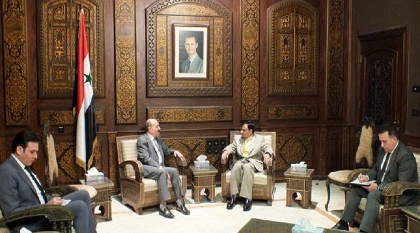 وزير الداخلية يلتقي مع السفير الهندي بدمشق