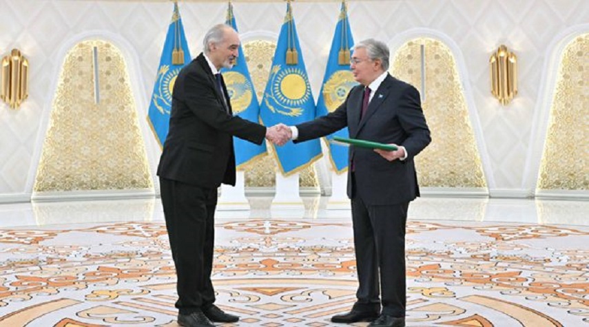 الجعفري يقدم للرئيس توكاييف أوراق اعتماده سفيراً غير مقيم لسورية في كازاخستان