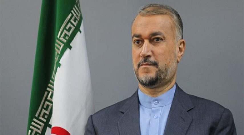 عبد اللهيان يطالب الاتحاد الأوروبي بفرض عقوبات على الكيان الصهيوني بدلاً من استهداف إيران