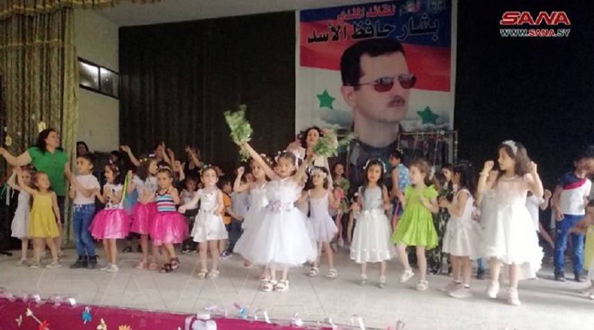 بمناسبة عيد الشهداء… فعالية فنية لأطفال روضة بريف حماة