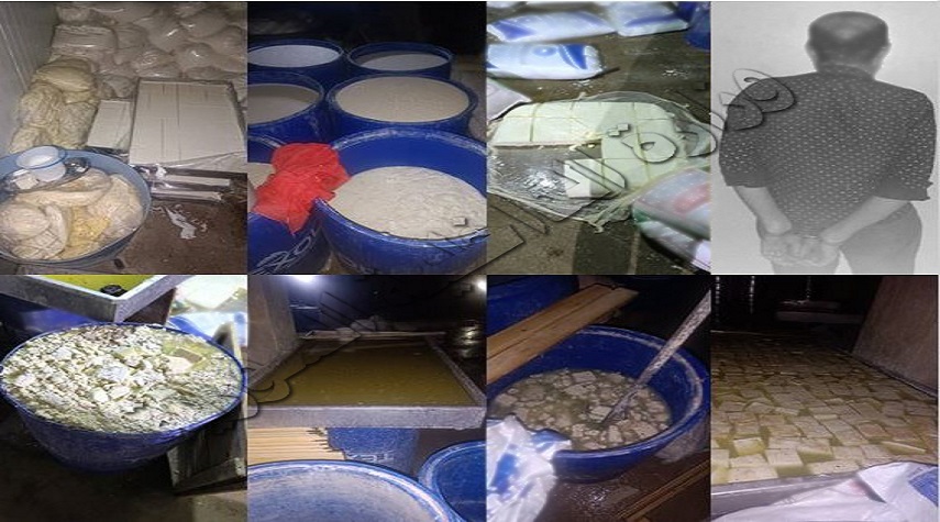 يستخدم الجبنة الفاسدة.. ضبط مستودع لتصنيع الأجبان في ريف دمشق
