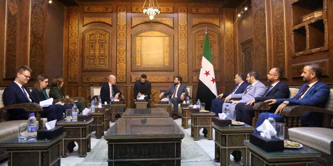 وزير الداخلية السوري يلتقي مع سفيرة السويد في سورية