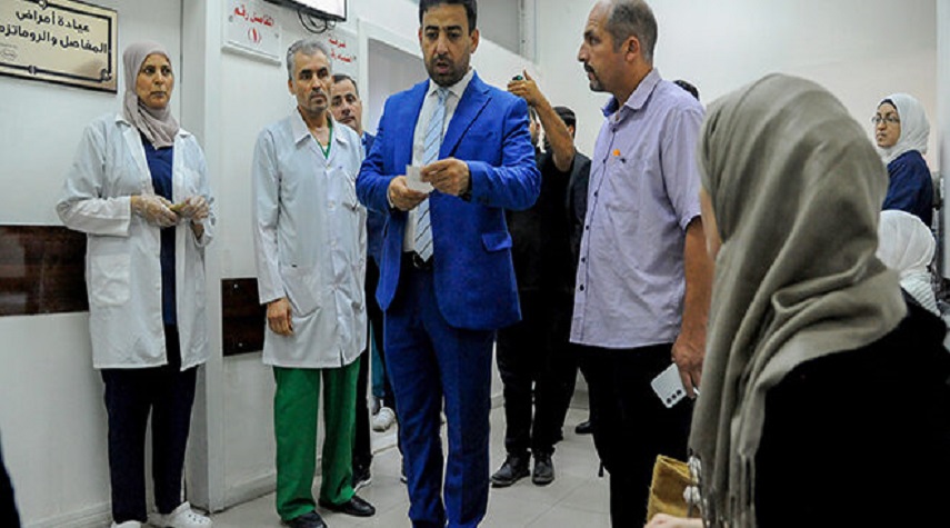 وزير الصحة يقوم بجولة تفقدية على عيادات ابن النفيس بدمشق